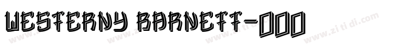 Westerny Barnett字体转换
